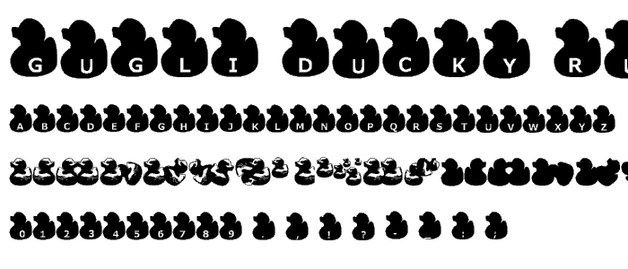 Gugli Ducky Rubber font
